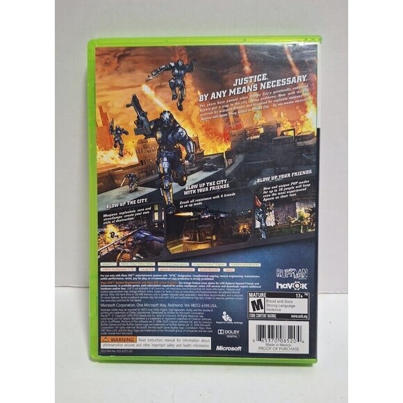 2010 MICROSOFT GAME STUDIOS XBOX 360 CRACKDOWN 2 CIB TESTED WORKS - Picture 5 of 8